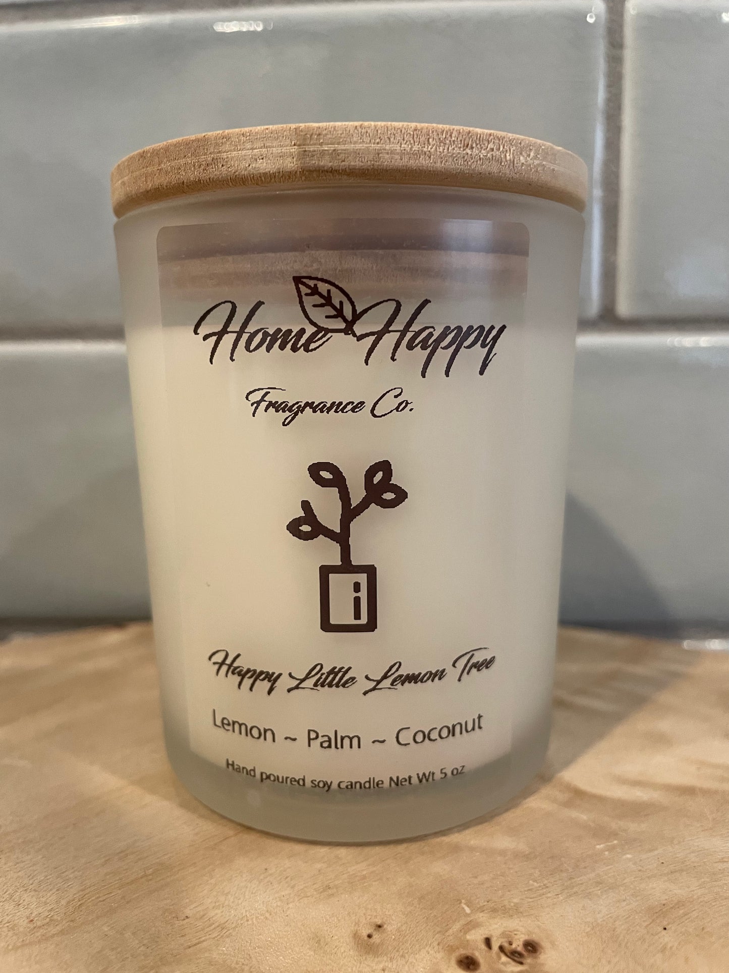 Happy Little Lemon Tree 5 oz Candle