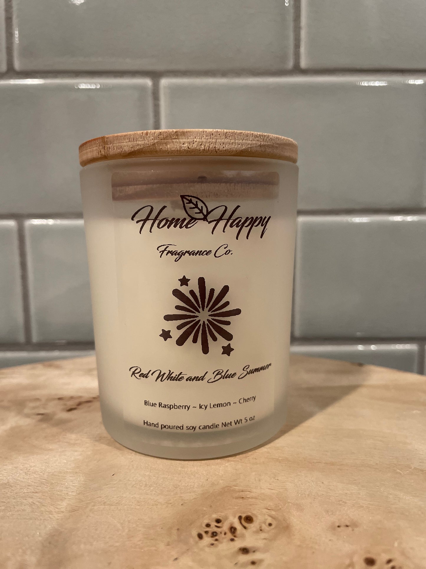 Red White and Blue Summer 5 oz Candle