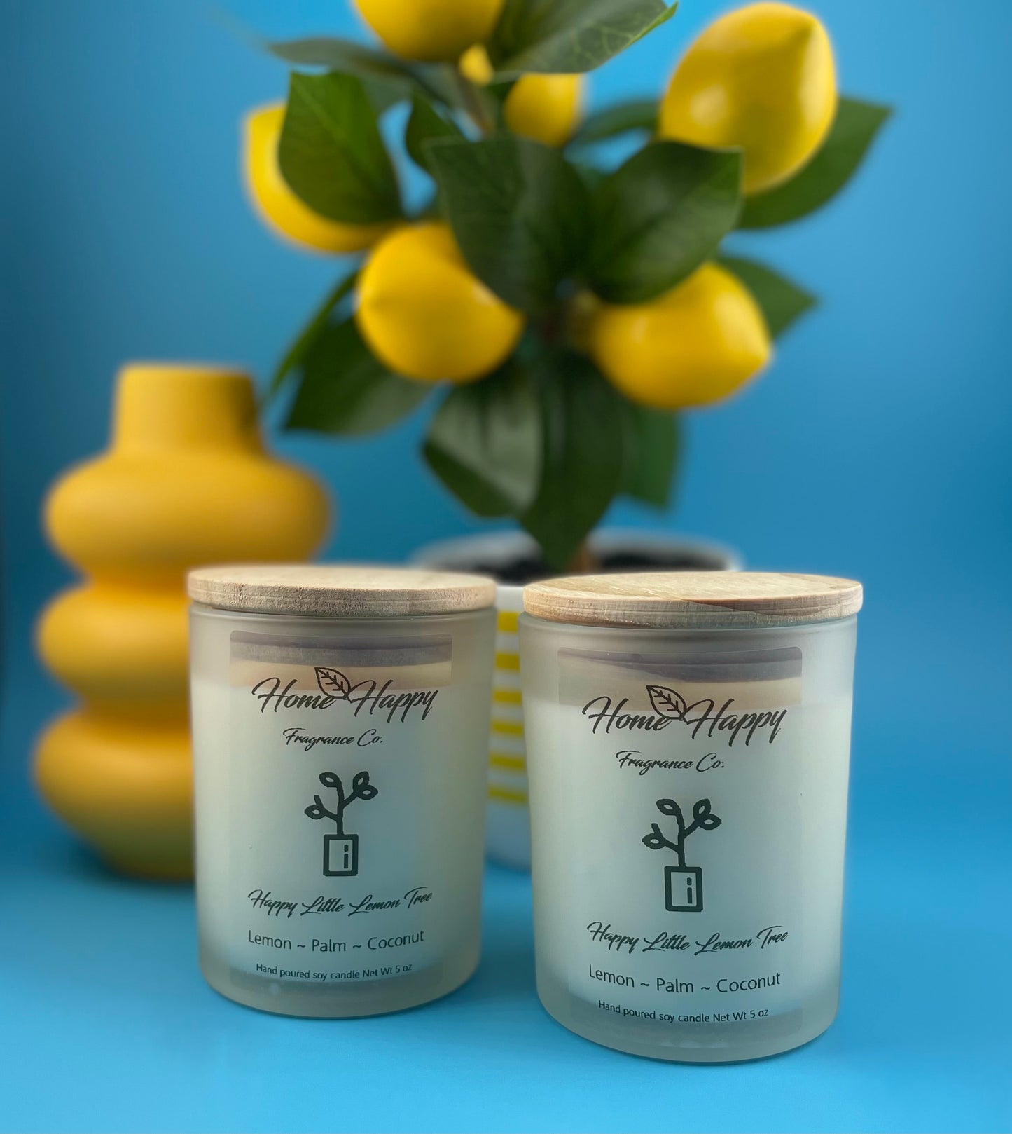 Happy Little Lemon Tree 5 oz Candle