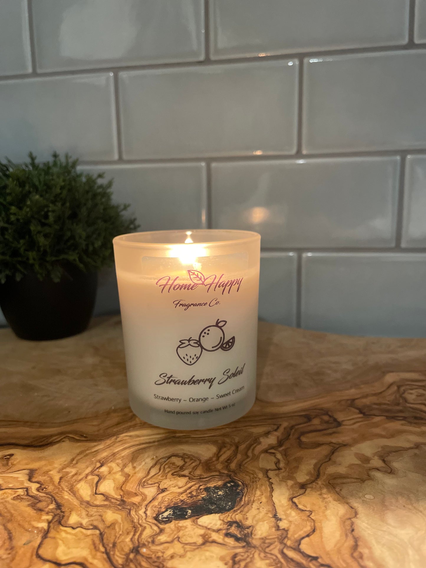 Strawberry Soleil 5 oz Candle