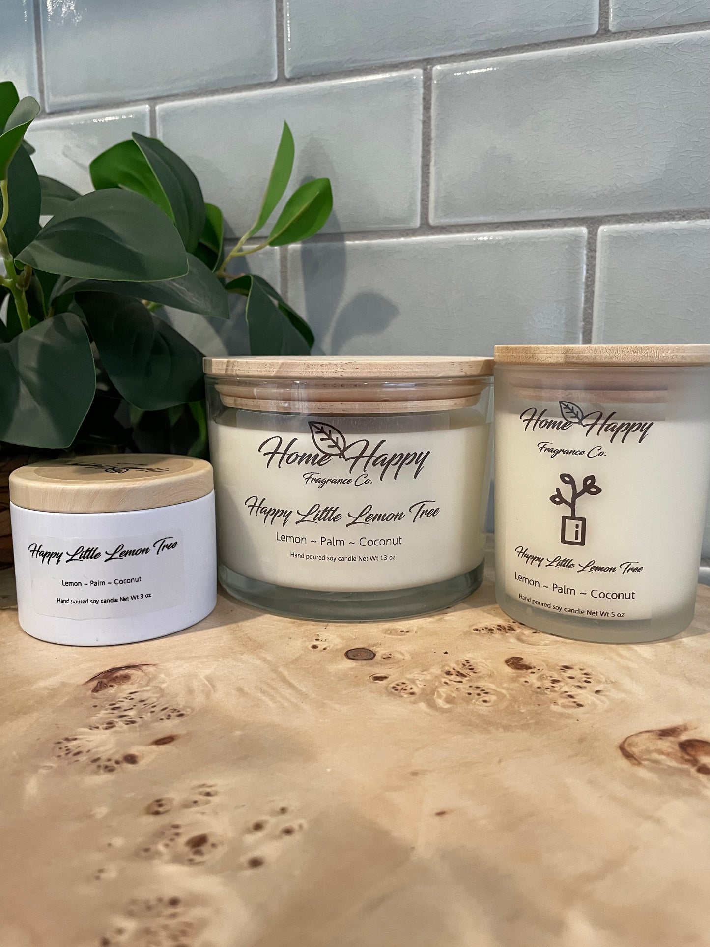 Happy Little Lemon Tree 13 oz Candle