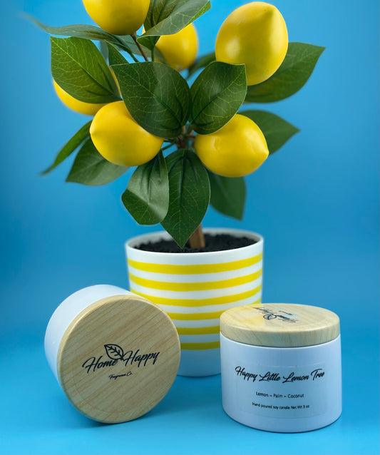 Happy Little Lemon Tree 3 oz Candle